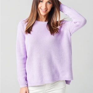 Light Purple 525 America Emma Shaker Sweater